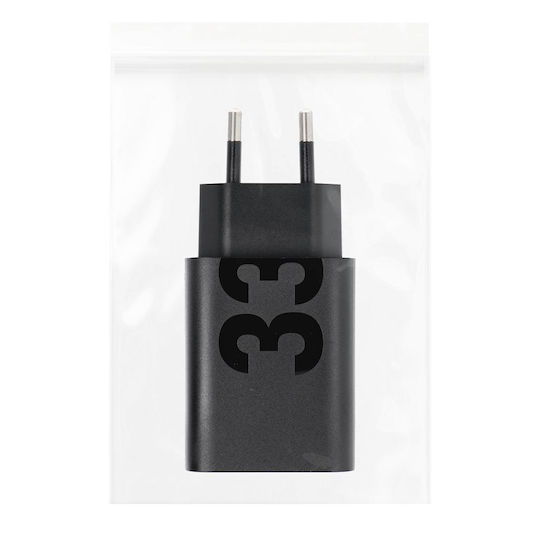 Motorola Φορτιστής Χωρίς Καλώδιο με Θύρα USB-A 33W Power Delivery Μαύρος (MC339)