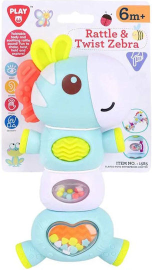 Playgo Rattle & Twist Zebra Rattle for 6+ Months