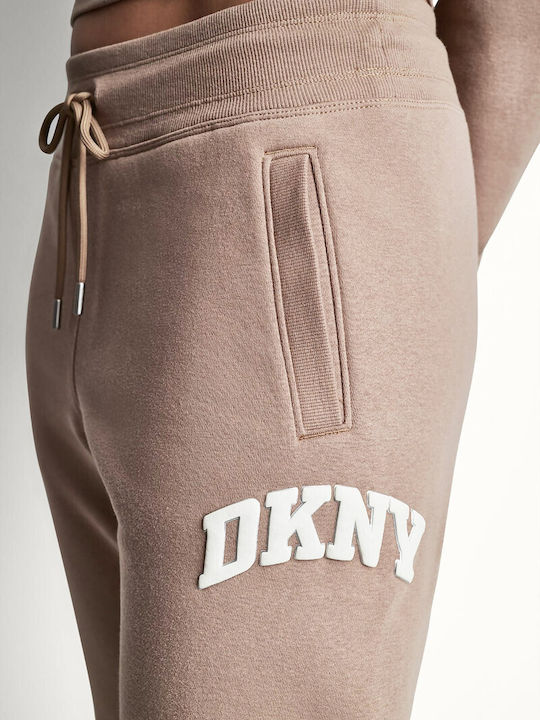 Παντελόνι Φόρμας με Λάστιχο Fleece Ροζ