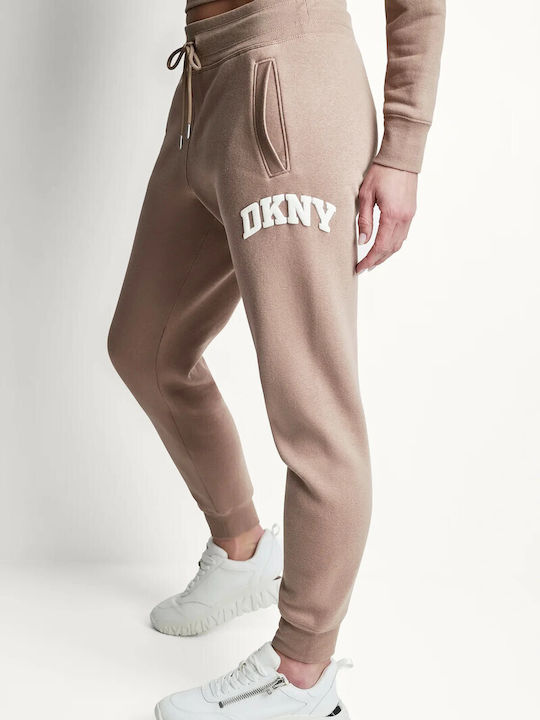 Παντελόνι Φόρμας με Λάστιχο Fleece Ροζ