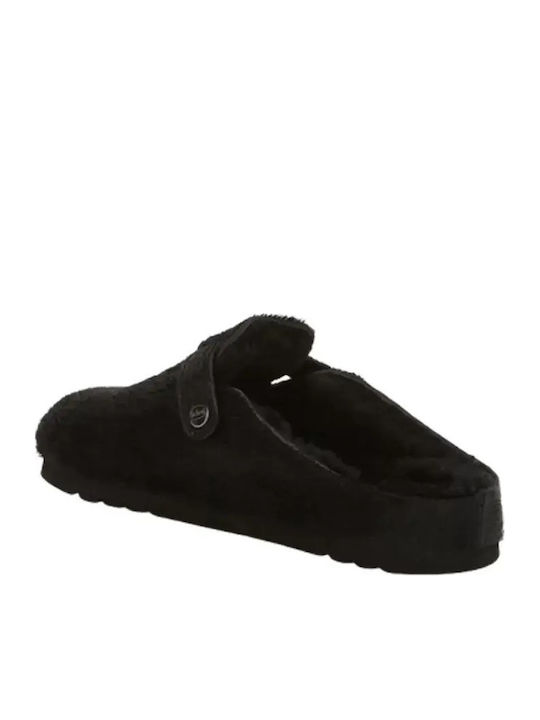 Saboturi de Piele cu Toc, de Culoare Neagră