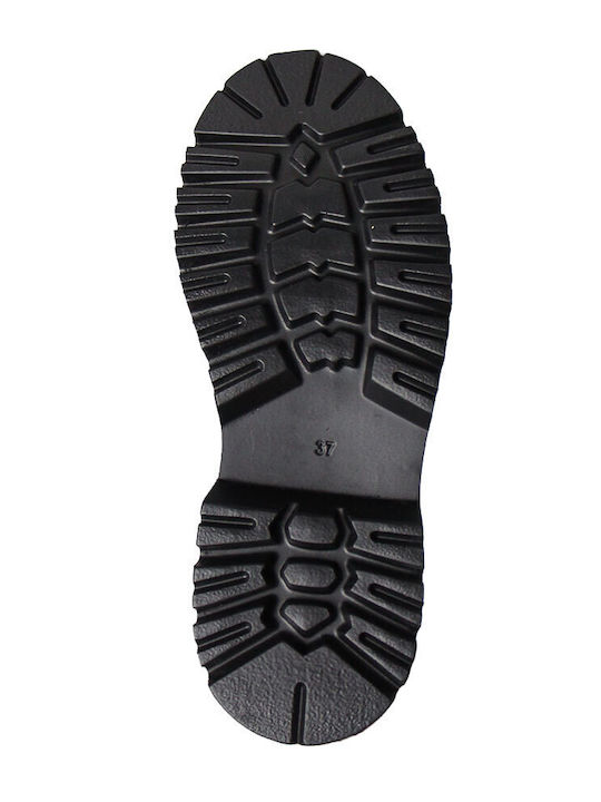 Damen-Oxfords aus Leder in schwarzer Farbe