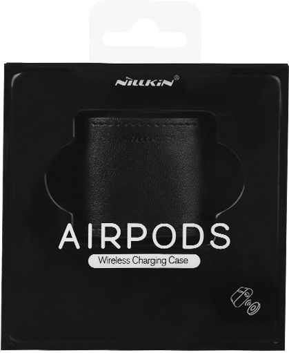 Nillkin Mate Wireless Калъф от Изкуствена Кожа в Черен Цвят за Apple AirPods 1/2