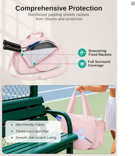 Miss Lulu Tennis-Schulter-/Handtasche Rosa