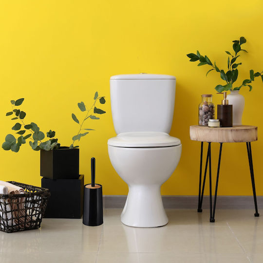 Relaxdays Perie de Toaletă din Plastic pentru Baie Albă