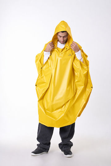 Anorak Jumper Wasserdichter und Winddichter Poncho Gelb