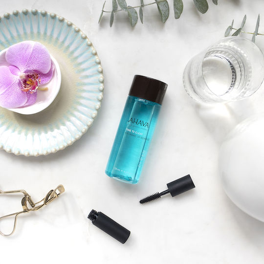 Ahava Time To Clear Eye Makeup Remover Υγρό Αφαίρεσης Αδιάβροχου Μακιγιάζ Ματιών 125ml