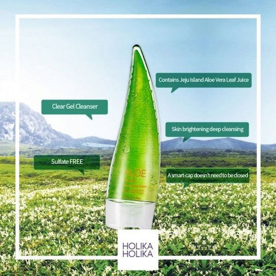 Holika Holika Spumă Demachiantă Facială cu Aloe Pentru Curățare Față și Controlul Sebumului & Strălucire 150ml