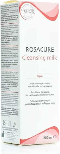 Synchroline Rosacure Lapte Demachiant pentru Față pentru Reducerea Roșeții și Acțiune Hidratantă 200ml
