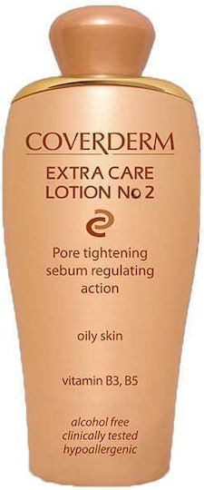 Coverderm Extra Care Lotion 2 Oily Skin Facial Cleansers Emulsion for Brightening and Antioxidant Action 200ml