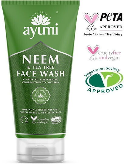 Ayumi Neem & Tea Tree Facial Cleanser Cream for Oil Control and Moisturizing Action 150ml