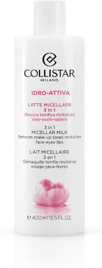 Collistar 3in1 Lapte Micelar Demachiant Facial cu Acțiune Hidratantă și Antioxidantă 400ml