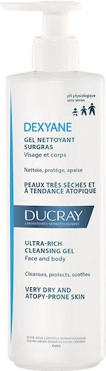Ducray Dexyane Gel Nettoyant Surgras Гел Почистване Лице 400мл