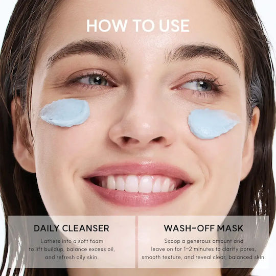 Arencia Fresh Blue Hyssop Rice Mochi Gesichtsreinigungscreme Für Kontrolle Der Fettigkeit & Aufhellung 120 g