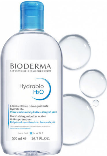 Bioderma Hydrabio H2O Micellar Water Hydrating Cleansing and Makeup Remover for Dehydrated Skin