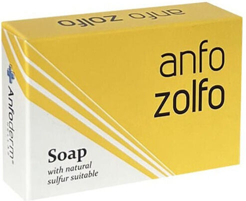 Anfoderm Zolfo Gesichtsreinigungsseife für Kontrolle der Fettigkeit 100g