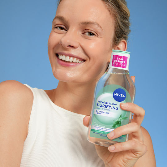 Nivea Мицеларна Вода с Водорасли Премахване на Грим за Контрол на Омазняването 400мл