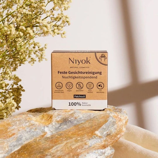 Niyok Patchouli Facial Cleansing Soap Bar Against Imperfections and Moisturizing Action 80g