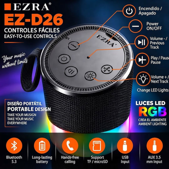 EZ-D26 Bluetooth Speaker Grey