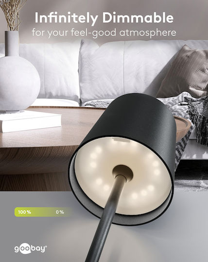 Goobay Lampadar cu LED Înălțime 122 cm cu Lumină RGBW 220 lm Negru