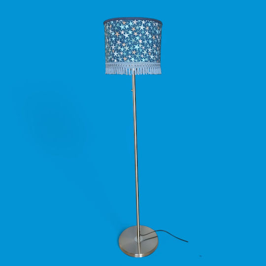 Oxygen Light Blue Floor Lamp H170cm. with Socket for Bulb E27 Blue