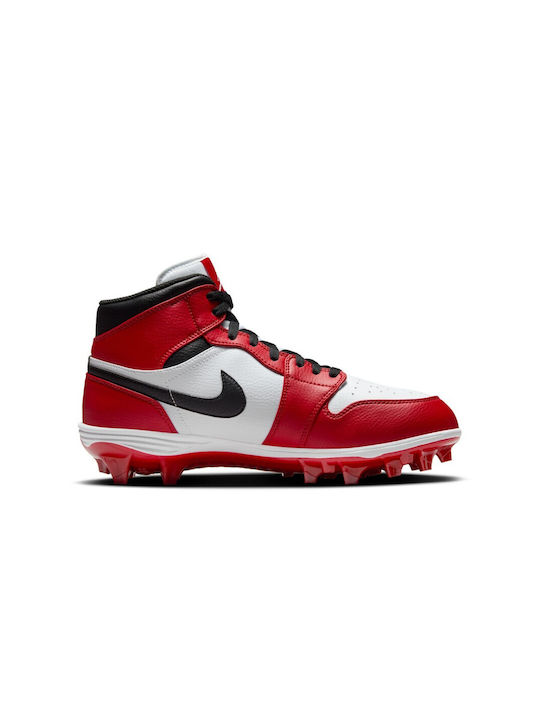 1 Mid TD Cleat Chicago Pantofi Sport Rugby Roșii Pentru Bărbați