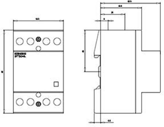 Modular Contactor 40a 4z 0r 24v Ac Dc 5tt5040-2