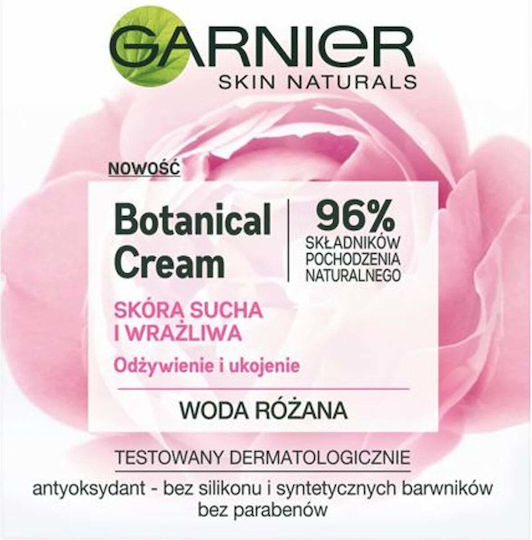 Garnier Rose Water Лека 48-часова Хидратираща и Възстановяваща Крем за Лице 50ml