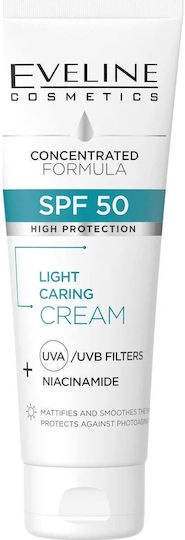 Eveline Light Ενυδατική Κρέμα Προσώπου Ημέρας με SPF50 με Νιασιναμίδη 30ml