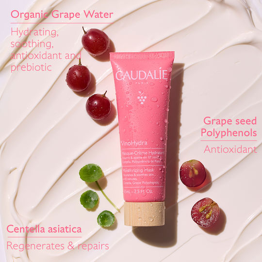 Caudalie VinoHydra Μάσκα Προσώπου 75ml