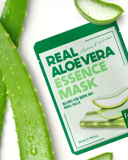 Farmstay Real Aloe Vera Essence Mask Moisturizing Sheet Mask Aloe Extract 23ml