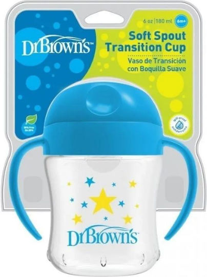 Dr. Brown's Baby Cup made of Plastic Blue 180ml for 6m+m+