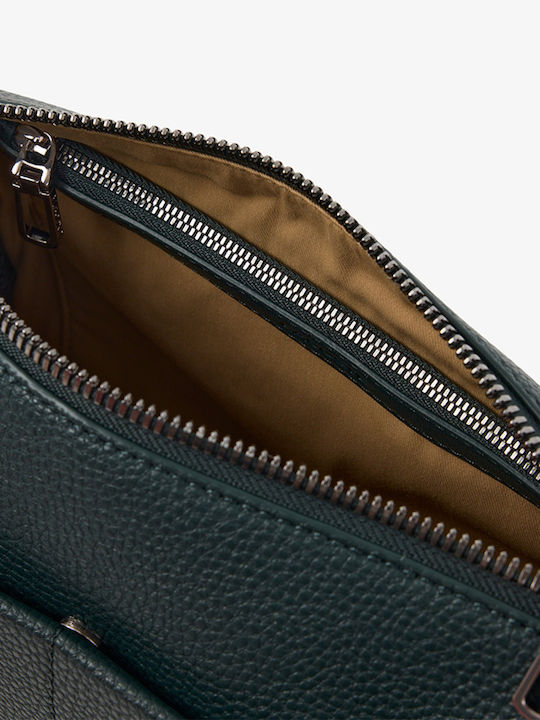 Reporter Herrenumhängetasche Aus Leder Dark Green