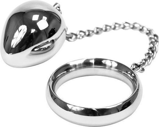 Metalhard Cock Ring 40 Mm Chain Bead Black