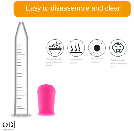 Pipetă gradată multifuncțională din PVC siliconic 5 ml roz Oferte originale