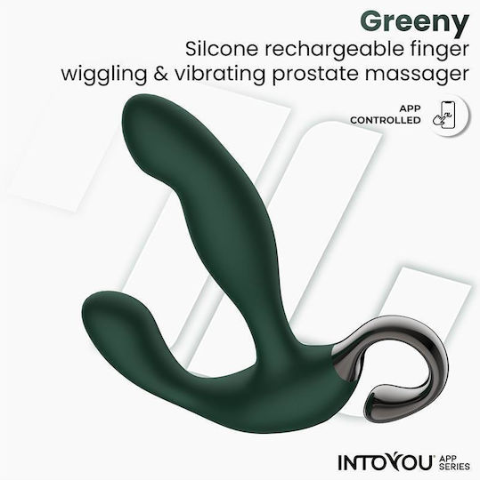 IntoYou Analvibrator mit kabelloser Funktion Mittel Grün 12.8cm