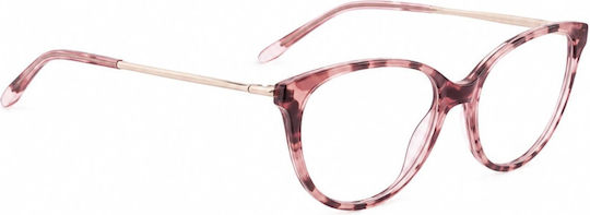 Missoni Mis 0109 Q5t Damen-Korrektionsbrille mit Kirschmuster in Pink