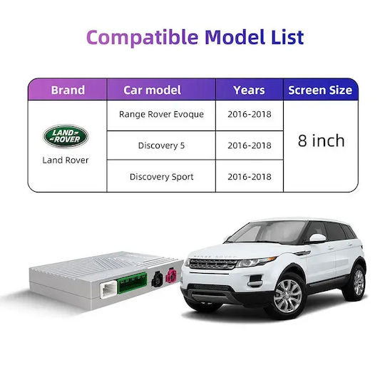 Digital IQ Auto-Audiosystem für Suzuki Swift, Skoda Superb, Land Rover Discovery, Dodge Journey und Chrysler Vision 2016–2019 (Bluetooth/USB/Wi-Fi/GPS/Apple CarPlay/Android Auto) mit 8-Zoll-Touchscreen