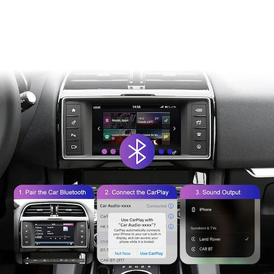 Digital IQ Auto-Audiosystem für Suzuki Swift, Skoda Superb, Land Rover Discovery, Dodge Journey und Chrysler Vision 2016–2019 (Bluetooth/USB/Wi-Fi/GPS/Apple CarPlay/Android Auto) mit 8-Zoll-Touchscreen