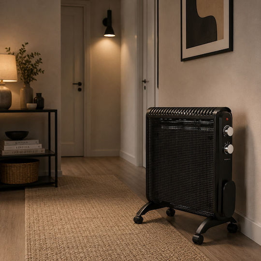 Primo Boden-Konvektor 2000 W Mika 45,5 × 52 cm Schwarz