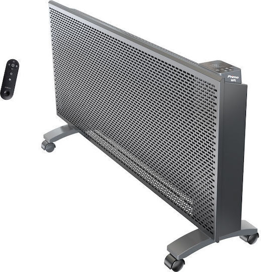 Primo Standkonvektor 2000 W aus Glimmer mit elektronischem Thermostat und WiFi 89 x 45 cm Grau