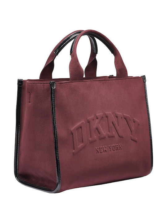 DKNY Hadlee Дамска Шопър Чанта от Плат Бордо