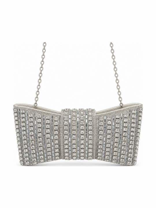 Γυναικείο Clutch Ασημί