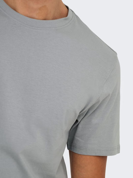 Sons Tricou Cu Mânecă Scurtă Gri Închis