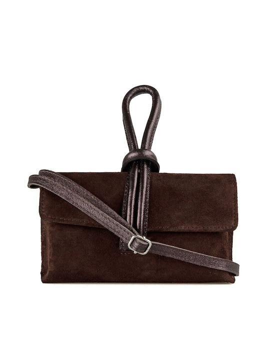 Women's Suede Brown Handbag