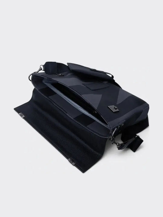 16” Ea Logo Δερμάτινη Γυναικεία Satchel Τσάντα Γκρι