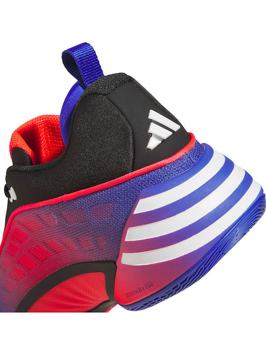 D.O.N. Issue 8 Low Basketball Shoes Core Black / Lucid Red / Lucid Blue