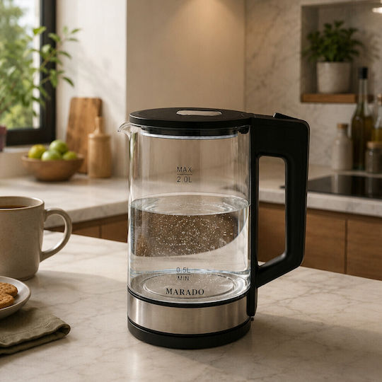 2L 1500W Black Kettle