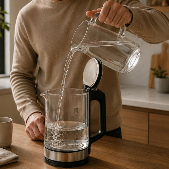 2L 1500W Black Kettle