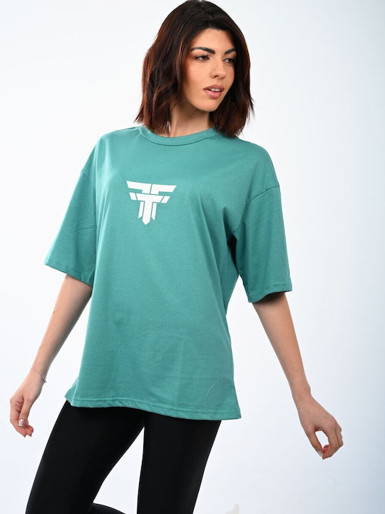 Damen Oversized T-Shirt Mint